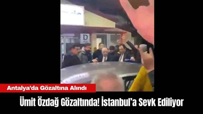 Ümit Özdağ Gözaltında Zafer Partisi Antalya Açıklama Yapacak