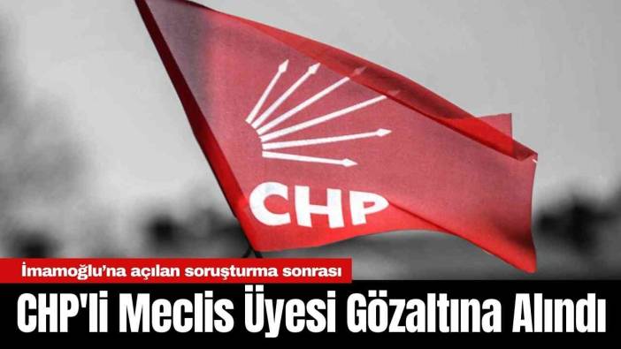 CHP'li Meclis Üyesi Gözaltına Alındı