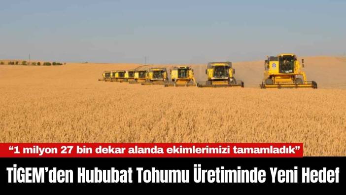 TİGEM’den Hububat Tohumu Üretiminde Yeni Hedef