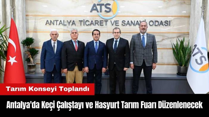 Antalya'da Keçi Çalıştayı ve Hasyurt Tarım Fuarı Düzenlenecek