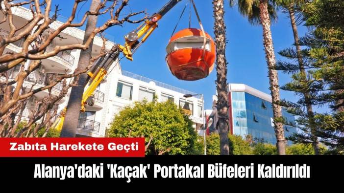 Alanya'daki 'Kaçak' Portakal Büfeleri Kaldırıldı