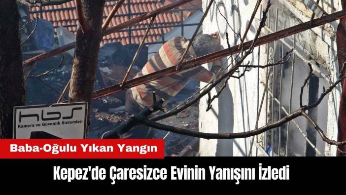 Kepez'de Çaresizce Evinin Yanışını İzledi
