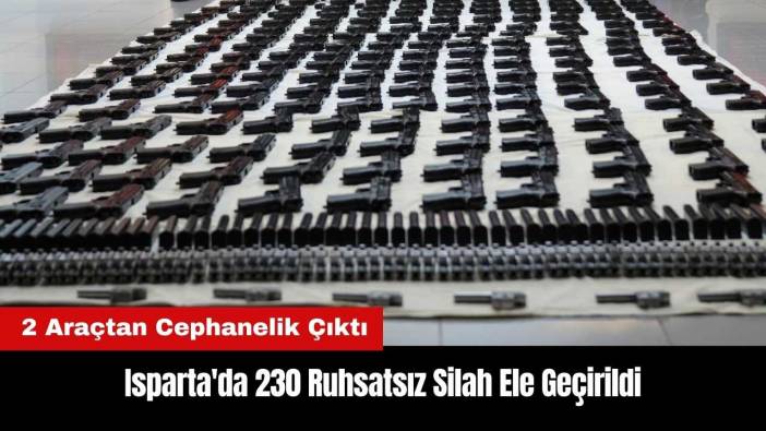 Isparta'da 230 Ruhsatsız Silah Ele Geçirildi