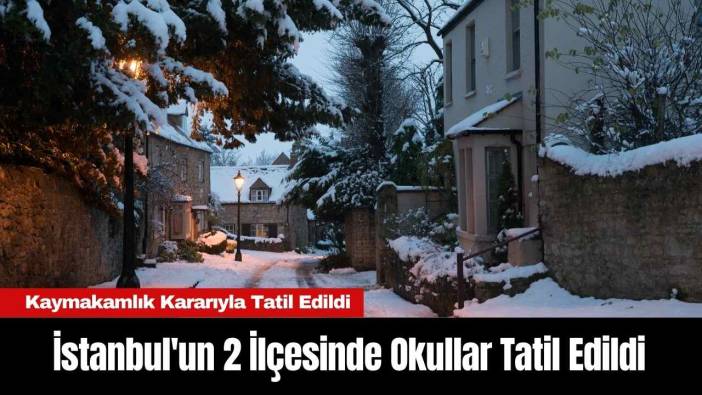 İstanbul'un 5 İlçesinde Okullar Tatil Edildi