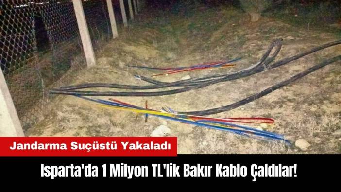 Isparta'da 1 Milyon TL'lik Bakır Kablo Çaldılar!