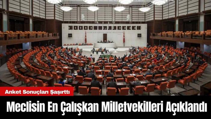 Meclisin En Çalışkan Milletvekilleri Açıklandı