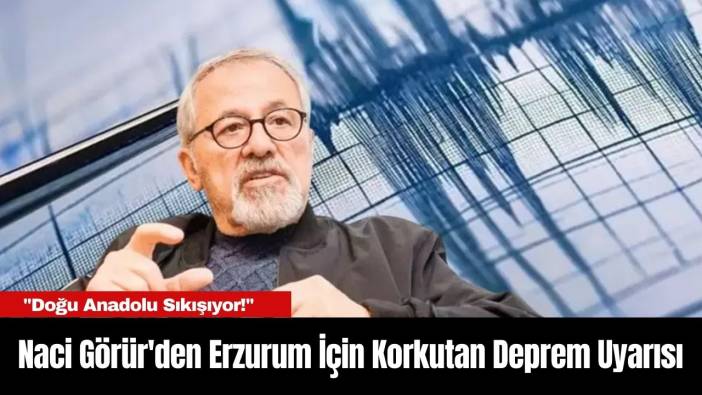 Prof. Dr. Naci Görür'den Erzurum İçin Korkutan Deprem Uyarısı: 