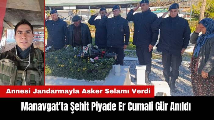 Manavgat'ta Şehit Piyade Er Cumali Gür Anıldı