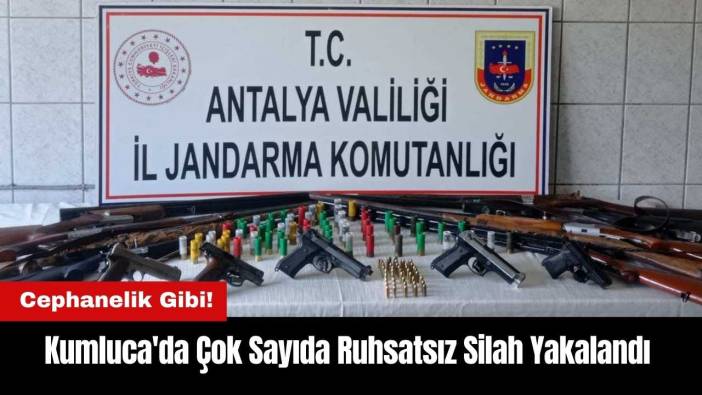 Kumluca'da Çok Sayıda Ruhsatsız Silah Yakalandı