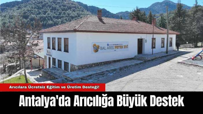 Antalya'da Arıcılığa Büyük Destek