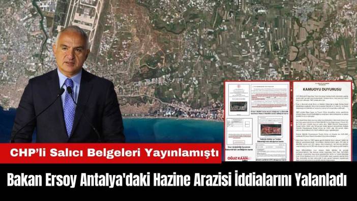 Bakan Ersoy Antalya'daki Hazine Arazisi İddialarını Yalanladı