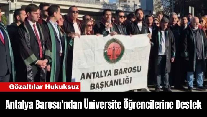 Antalya Barosu'ndan Üniversite Öğrencilerine Destek