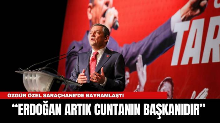 Özgür Özel Saraçhane'de konuştu: 