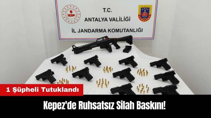 Kepez'de Ruhsatsız Silah Baskını! 1 Şüpheli Tutuklandı