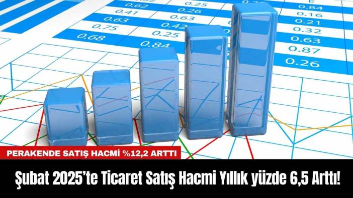 Şubat 2025’te Ticaret Satış Hacmi Yıllık yüzde 6,5 Arttı!