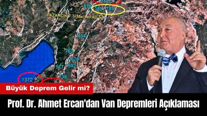 Prof. Dr. Ahmet Ercan'dan Van Depremleri Açıklaması! Büyük Deprem Gelir mi?