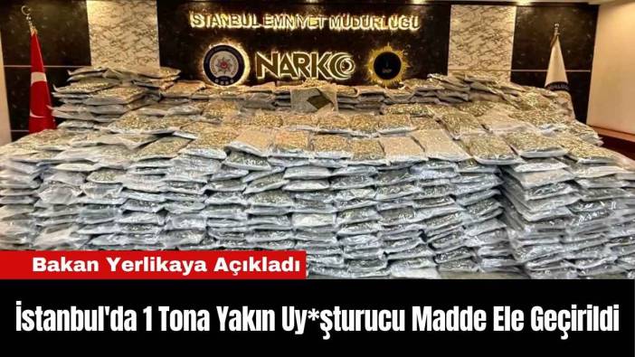 İstanbul'da 1 Tona Yakın Uy*şturucu Madde Ele Geçirildi