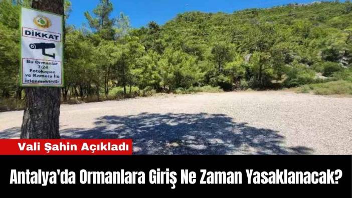 Antalya'da Ormanlara Giriş Ne Zaman Yasaklanacak?