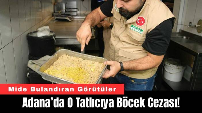 Adana’da O Tatlıcıya Böcek Cezası!