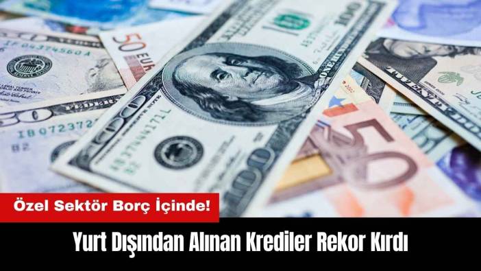 Özel Sektör Borç İçinde! Yurt Dışından Alınan Krediler Rekor Kırdı