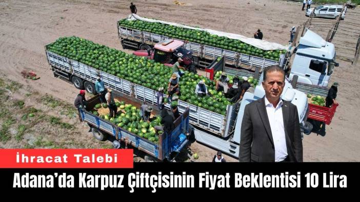 Adana’da Karpuz Çiftçisinin Fiyat Beklentisi 10 Lira