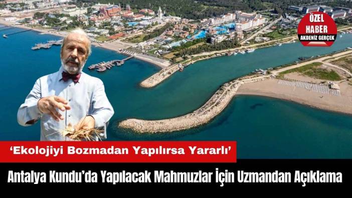 Antalya Kundu’da Yapılacak Mahmuzlar İçin Uzmandan Açıklama