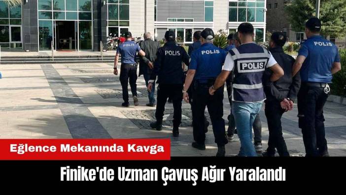 Finike'de Uzman Çavuş Ağır Yaralandı