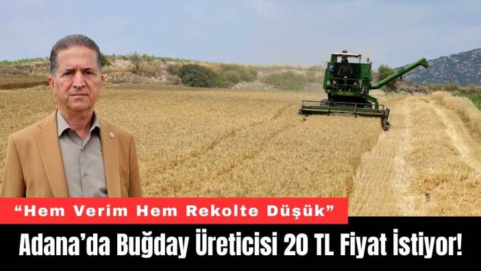 Adana’da Buğday Üreticisi 20 TL Fiyat İstiyor!