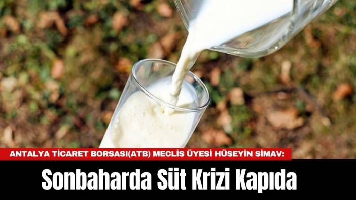 Sonbaharda Süt Krizi Kapıda