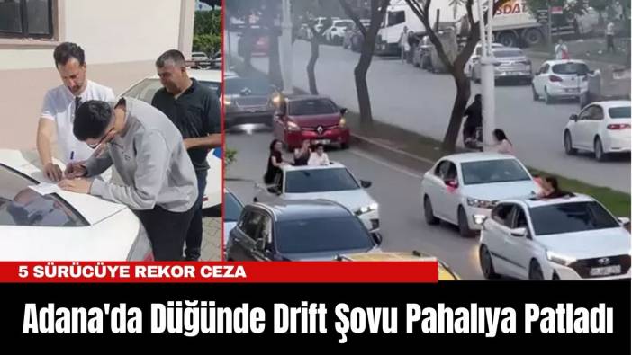 Adana'da Düğünde Drift Şovu Pahalıya Patladı