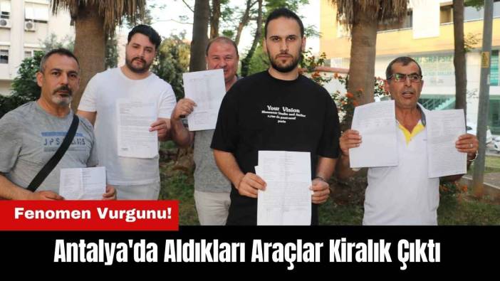 Antalya'da Sosyal Medya Fenomeni Vurgunu!