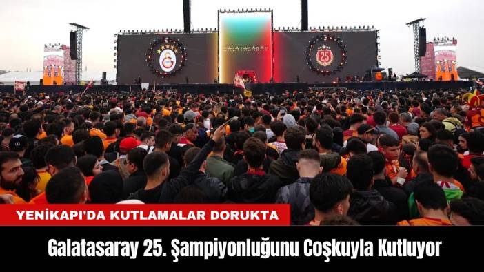 Galatasaray 25. Şampiyonluğunu Coşkuyla Kutluyor