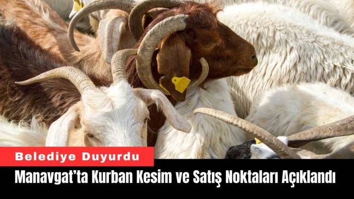 Manavgat’ta Kurban Kesim ve Satış Noktaları Açıklandı