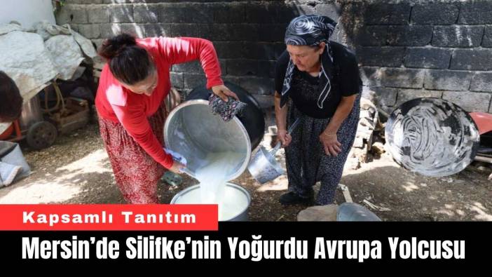 Mersin’de Silifke’nin Yoğurdu Avrupa Yolcusu