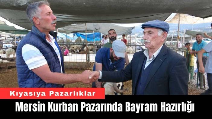 Mersin Kurban Pazarında Bayram Hazırlığı