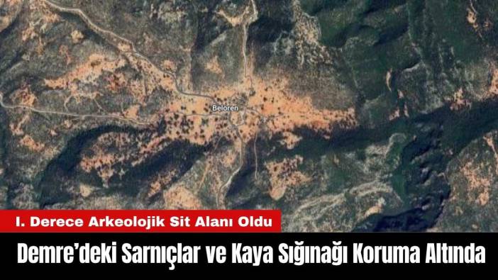 Demre’deki Sarnıçlar ve Kaya Sığınağı Koruma Altına Alındı