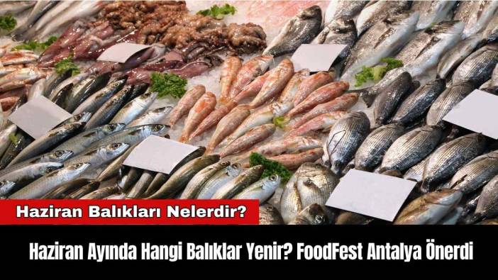 Haziran Ayında Hangi Balıklar Yenir? FoodFest Antalya Önerdi