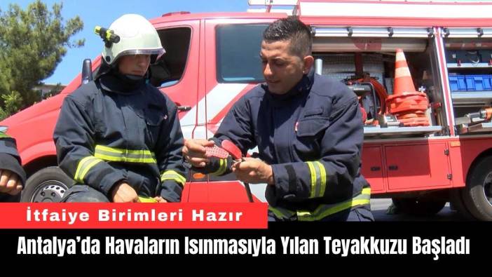 Antalya’da Havaların Isınmasıyla Yılan Teyakkuzu Başladı