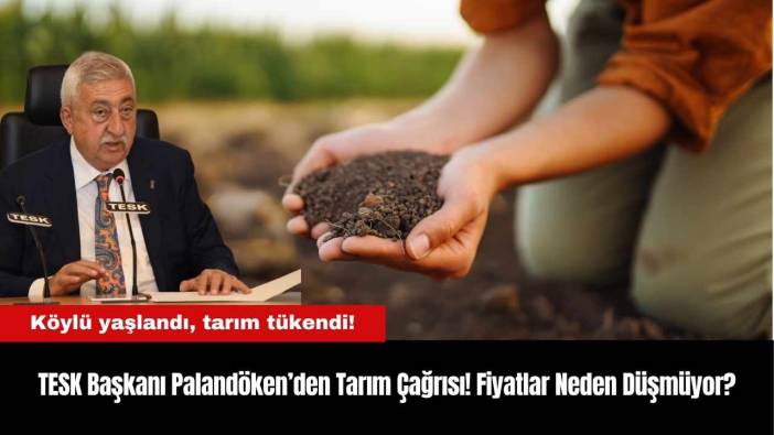 TESK Başkanı Palandöken’den Tarım Çağrısı! Fiyatlar Neden Düşmüyor?