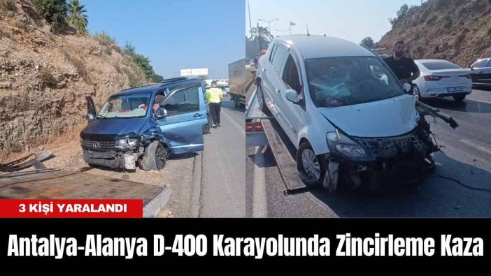 Antalya-Alanya D-400 Karayolunda Zincirleme Kaza