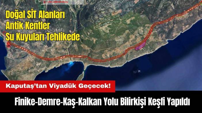 Finike-Demre-Kaş-Kalkan Yolu Bilirkişi Keşfi Yapıldı! Kaputaş'tan Viyadük Geçecek