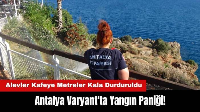 Antalya Varyant'ta Yangın Paniği! Alevler Kafeye Metreler Kala Durduruldu