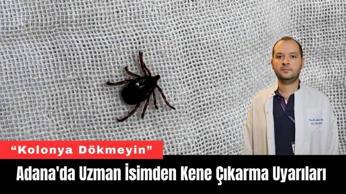 Adana'da Uzman İsimden Kene Çıkarma Uyarıları