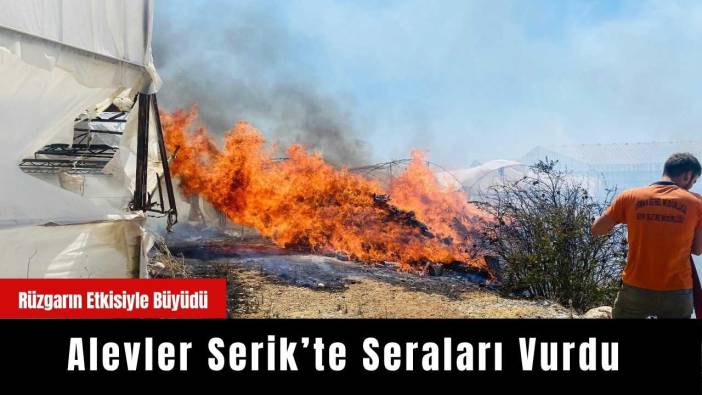 Alevler Serik’te Seraları Vurdu
