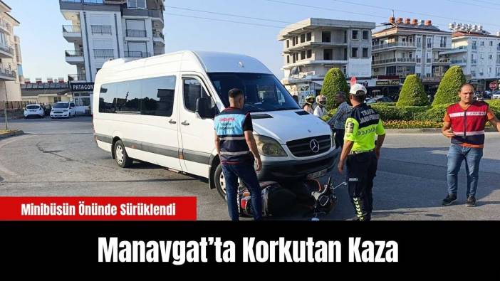 Manavgat’ta Elektrikli Bisiklet Kazası: Minibüsün Önünde Sürüklendi