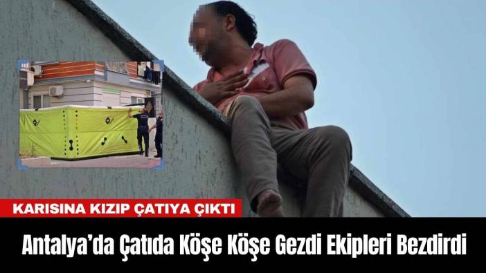 Antalya’da Çatıda Köşe Köşe Gezdi Ekipleri Bezdirdi