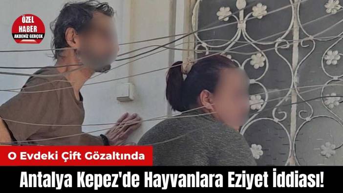 Kepez'de Hayvanlara Eziyet İddiası! O Evdeki Çift Gözaltında