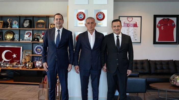Antalyaspor Başkanı Perçin TFF Başkanı Hacıosmanoğlu'nu Ziyaret Etti