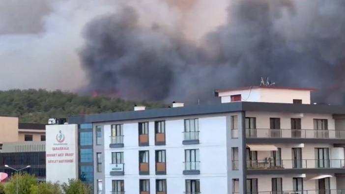 Çanakkale'deki Orman Yangınında Hastane Tahliye Edildi!