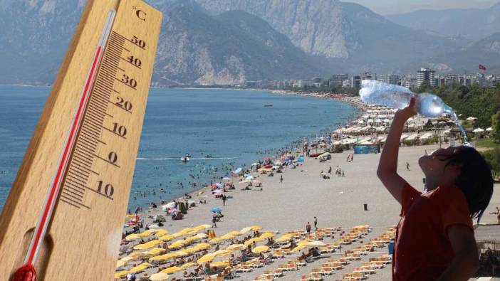 Antalya Haritası Kıpkırmızı! En Yüksek Sıcaklıklar O İlçelerde Yaşanacak